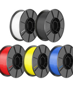 [US Direct]iMetrx® 5 Rouleaux PLA Filament 1KG 1.75mm Noir/Blanc/Rouge/Jaune/Bleu Ensemble de Filaments pour Imprimantes 3D